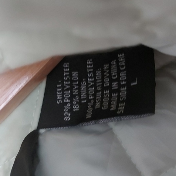 Eddie Bauer Quilted Goose Down Filled Jacket. Mint Green Size Large - Picture 8 of 9